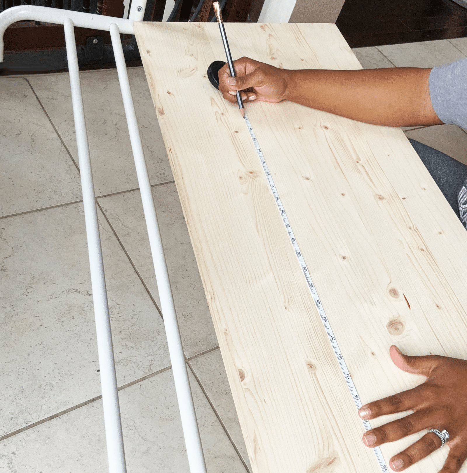 measuring clothing rack base